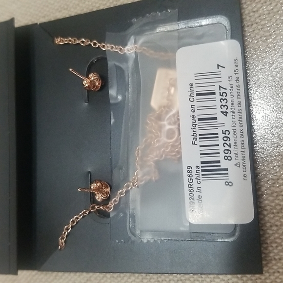 Coach Open Circle Necklace & Tea Rose Earrings - Picture 5 of 5